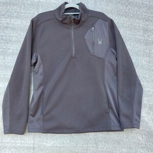 Spyder Constant Knit 1/4 Zip Sweater Men's Large Black Style SPFDD243-001